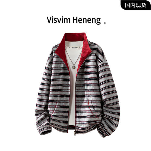 【品牌撤柜】VISVIM HENENG联名秋季双面穿翻领宽松夹克外套男潮