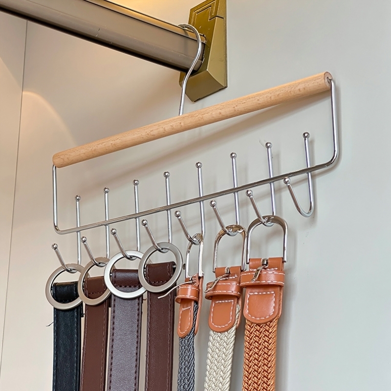 皮带收纳神器挂腰带领带衣架家用多功能无痕内衣挂架帽子展示架子