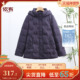 新款 依佈中老年妈妈装 复古连帽羽绒服2025冬装 老年人加厚保暖外套