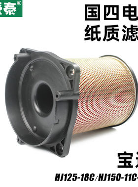适用豪爵摩托车国四电喷宝逸HJ125-18C空滤HJ150-11C-11D空气滤芯