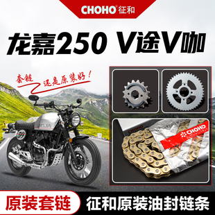 龙嘉V途/V咖LJ250-2V-3V-6V-7V原厂大小链轮牙盘征和油封链条套链