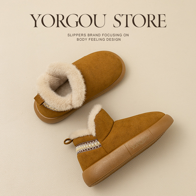 远港2024新款雪地靴保暖棉鞋冬天