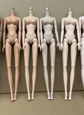 1/6娃娃素体 超模多关节体 FR/PP/OB/芭比换装替换素体 超白炭烧