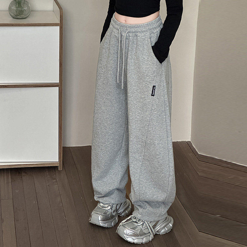 女童早春新款卫裤款春装春秋2026阔腿裤裤子运动裤春季女大童儿童