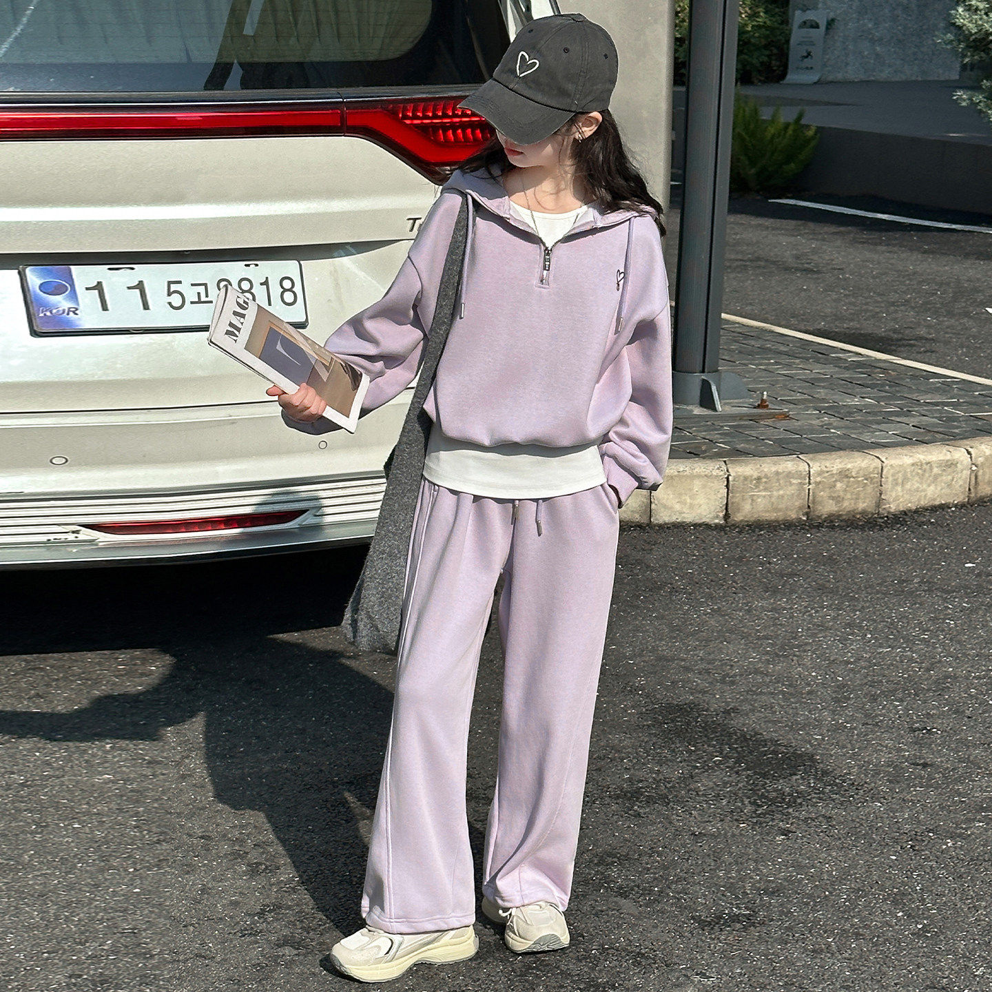 两件春装假运动新款套装洋气春秋女童两件套儿童卫衣大童春季2026