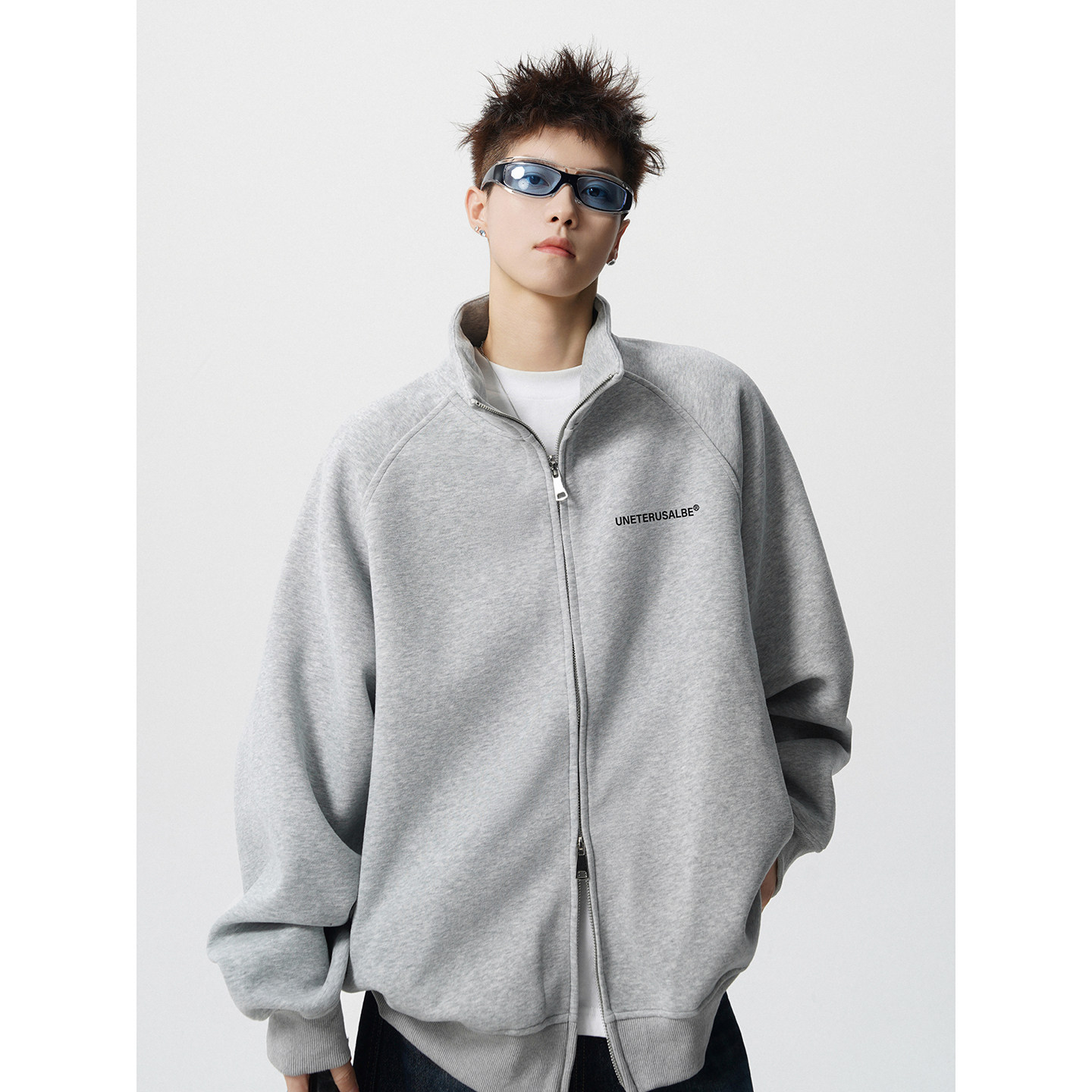 2025新款420克华棉开衫卫衣A336-1-HH1512-特55（60棉40聚酯纤维，男装卫衣，电商A336-1