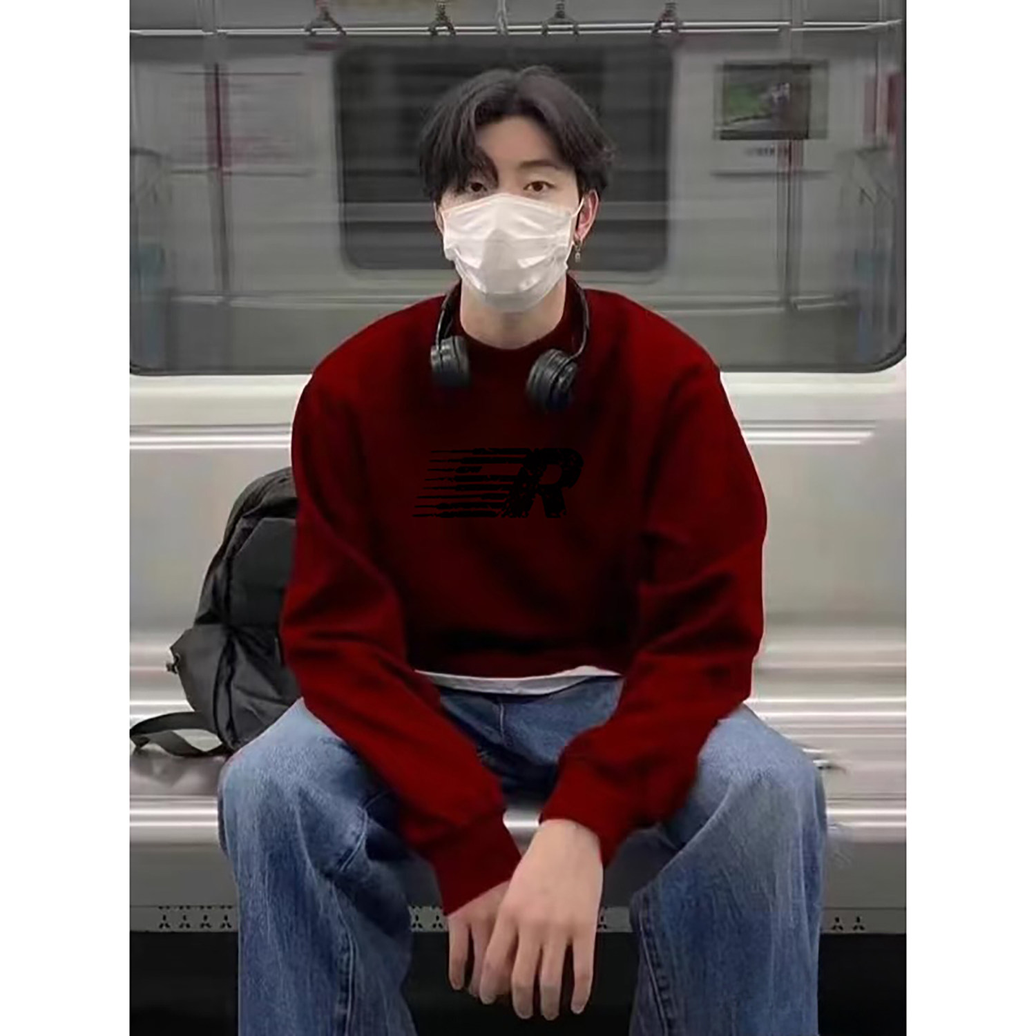 2025新款圆领卫衣A336-1-HH1463-P48-限68加绒HH1463JR-P58-限78,男装卫衣,电商A336-1