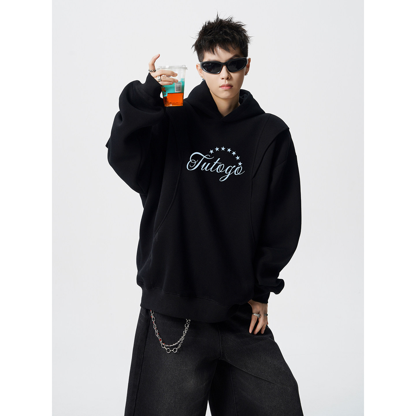 2025秋季新款连帽卫衣A336-1-HH1535-特55（63棉37聚酯纤维），男装卫衣，电商A336-1