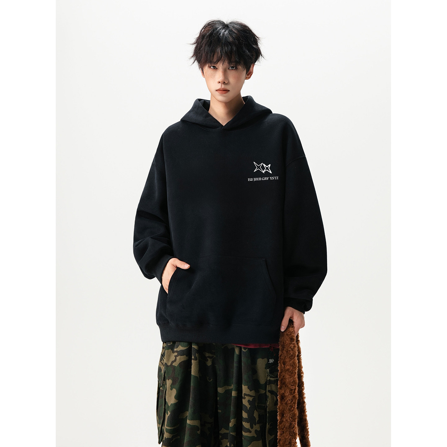 2025新款420克华棉连帽卫衣A336-HH1435-特P50（60棉40聚酯纤维）,男装卫衣,电商A336-1
