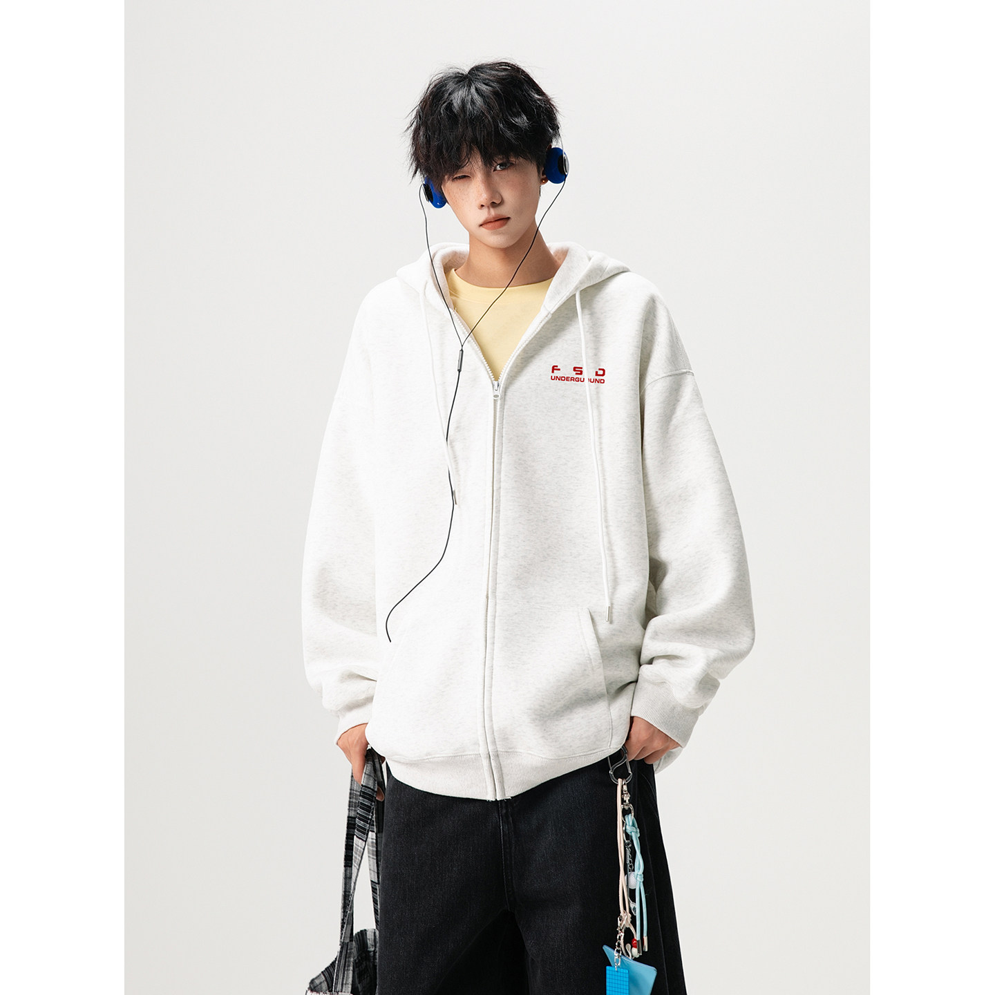 2025新款420克华棉开衫卫衣A336-1-HH1533-特P55（60棉40聚酯纤维,男装T恤,电商A336-1