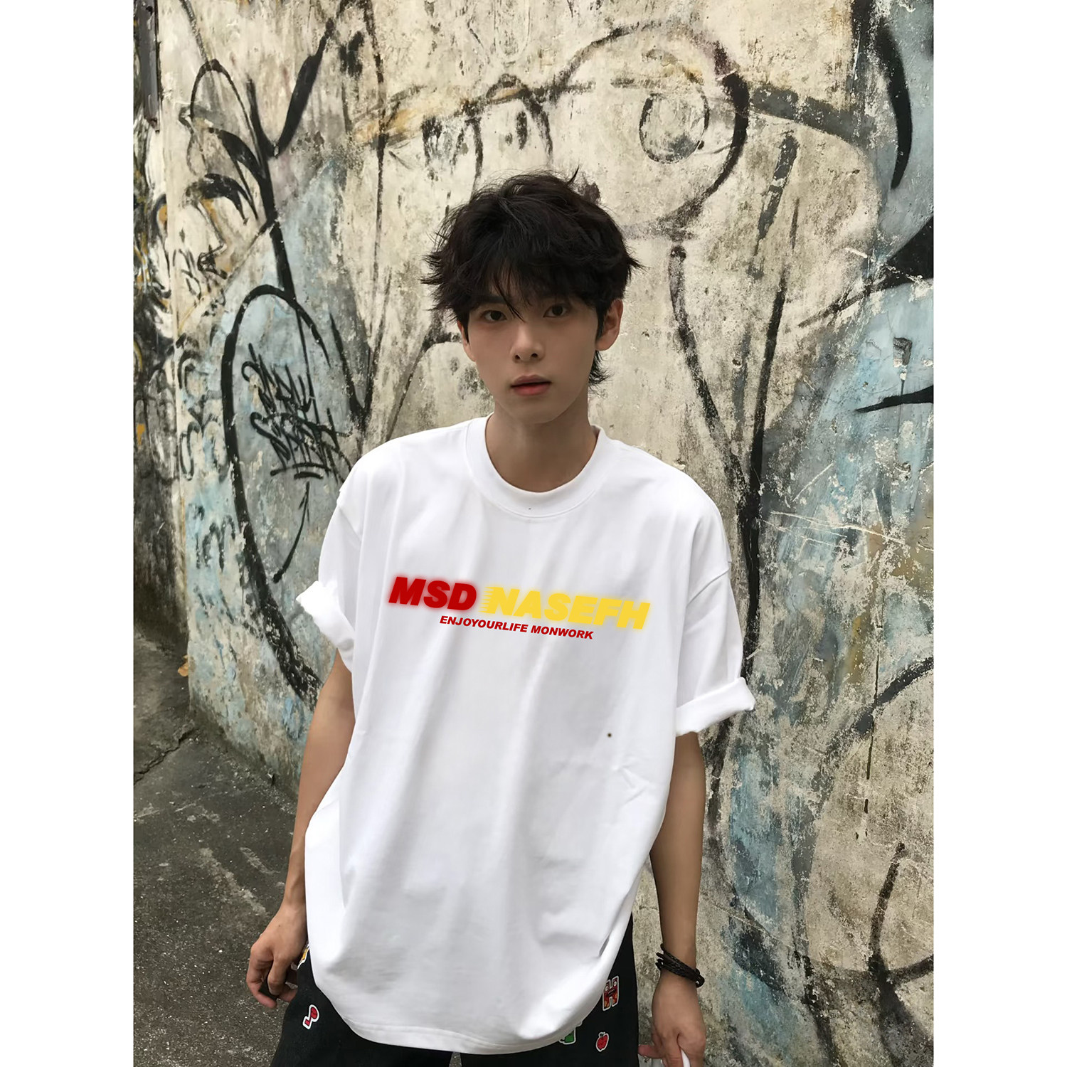 2025夏季新款印花短袖T恤A336-1-HH1318-P28-限价38（纯棉）图片