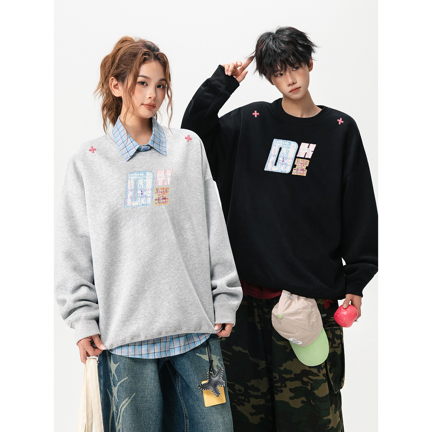 2025新款420克华棉圆领卫衣A336-1-HH1526-特P40（50棉50聚酯纤维,男装卫衣,电商A336-1