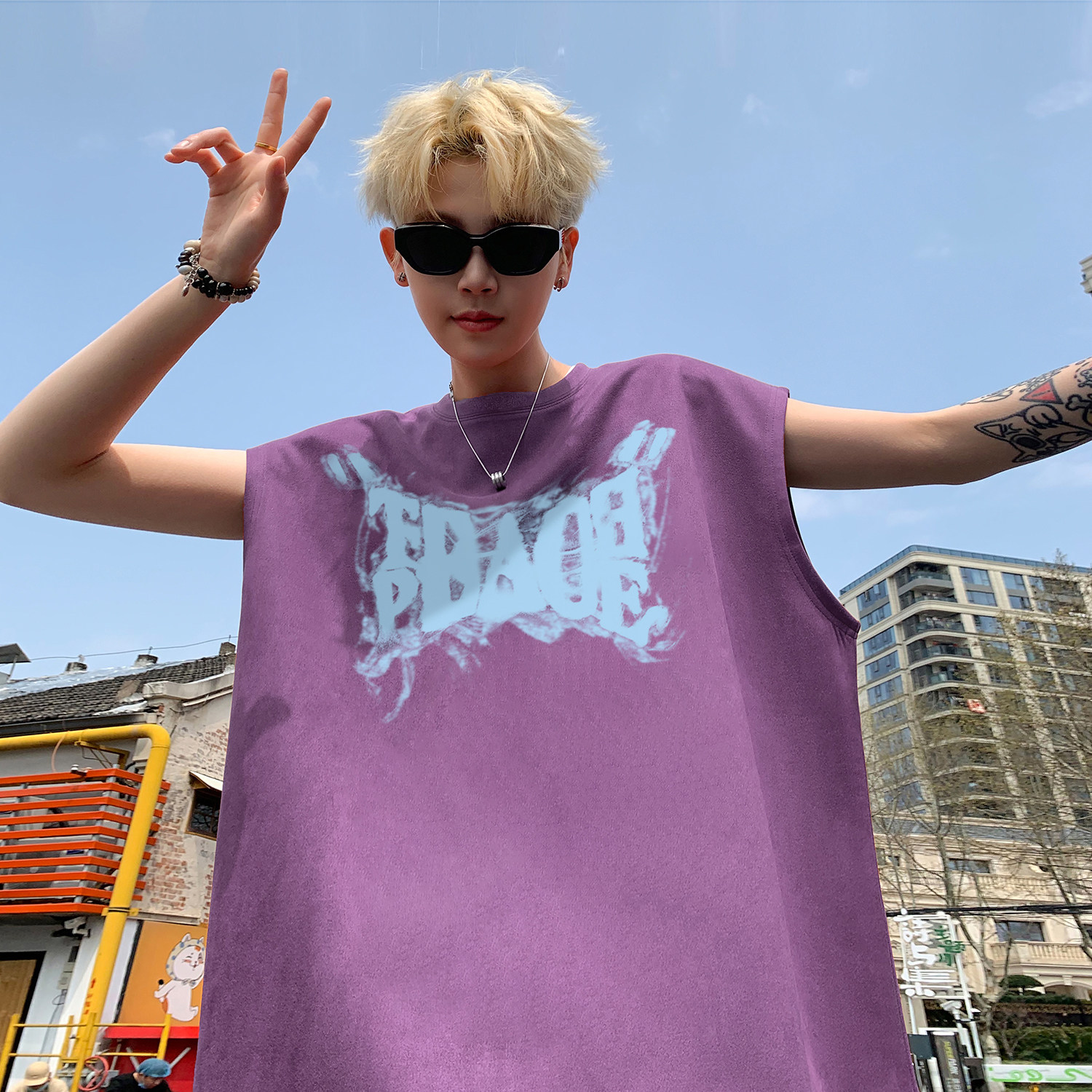 2025麂皮绒印花背心A336-1-HH1236-P38-限价48（95聚脂钎维5氨纶，商品下架区商品下架区，电商A336-1