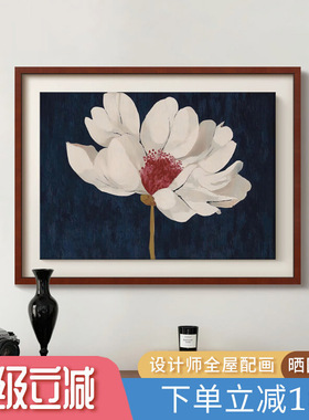 高级感法式复古夜华花卉装饰画