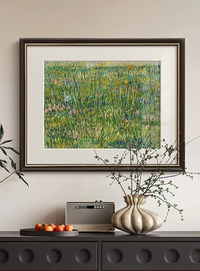 《繁花》梵高油画法式艺术客厅装饰画餐厅玄关卡门柜欧式复古挂画