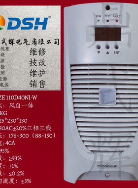 ZE110D40NI-W 直流屏柜充电模块 110V/40A 风自冷一体 智能可并联