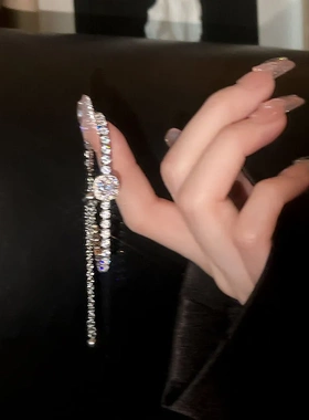 高级感超闪满钻手链女轻奢ins风小众设计手环2025年新款爆款手饰