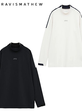 25年秋冬日本Travis Mathew高尔夫男装长袖圆领套头T恤高球衫代购