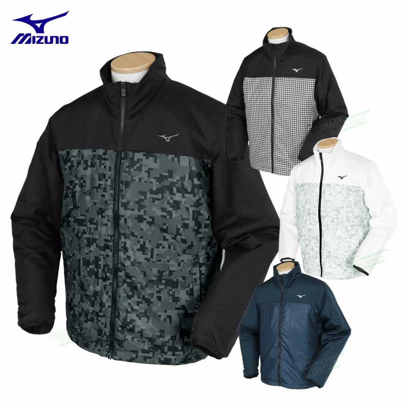 日本Mizuno美津浓男士秋冬保暖填充发热高尔夫球外套夹克正品代购