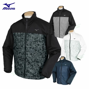 日本Mizuno美津浓男士秋冬保暖填充发热高尔夫球外套夹克正品代购