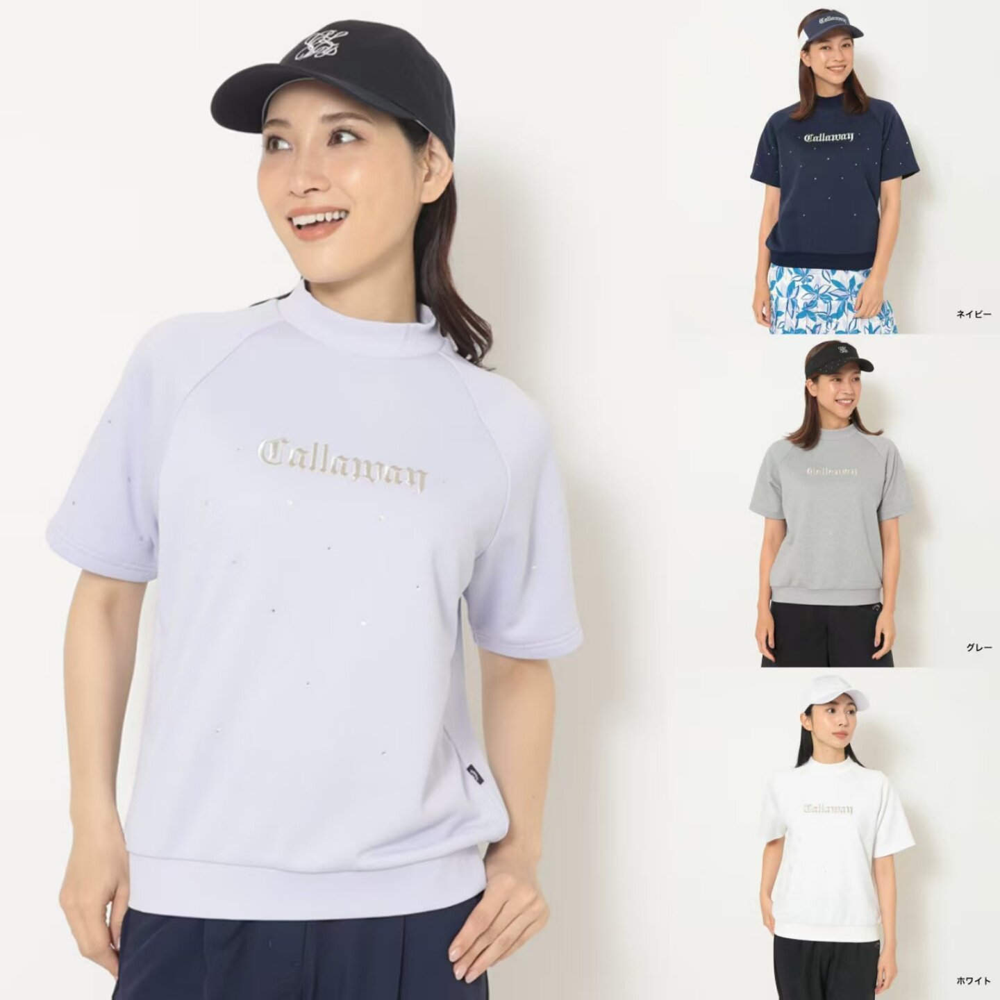 25秋冬正品Callaway卡拉威高尔夫女装短袖T恤圆领运动衫日本代购