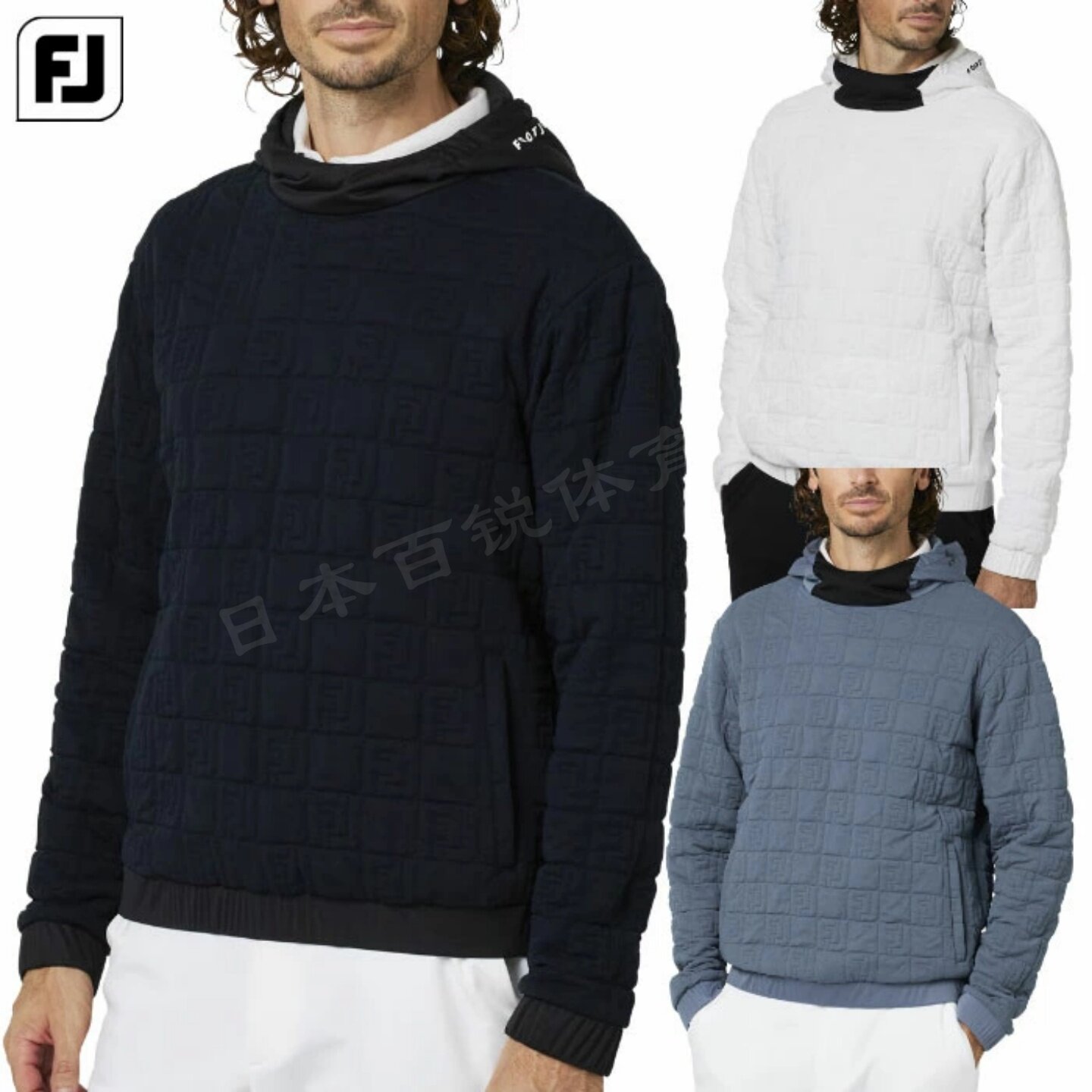 25年新日本Footjoy FJ高尔夫男装秋冬长袖防水保暖连帽衫正品代购