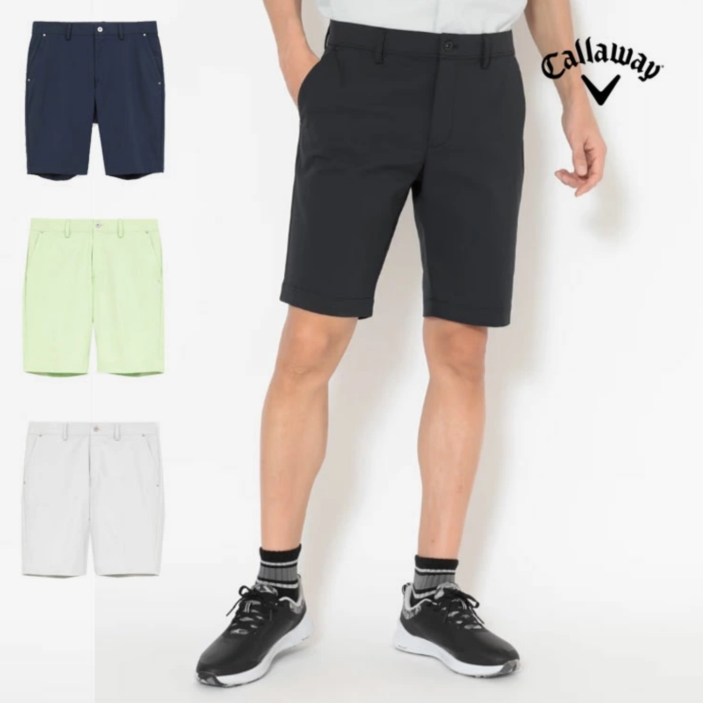 日本正品Callaway卡拉威高尔夫短裤男装26夏弹力休闲运动男裤子4L