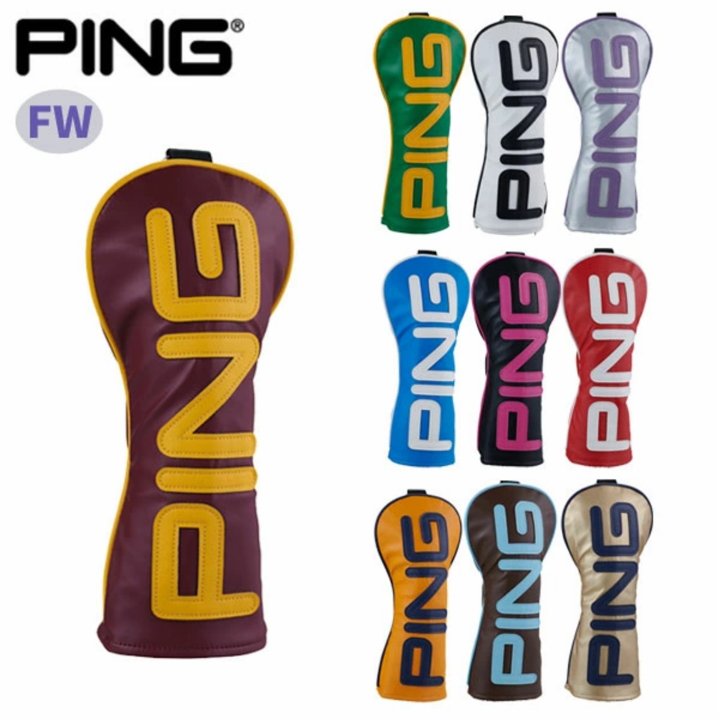 25年秋冬新款日本PING Golf男女款多色高尔夫球木杆套正品代购