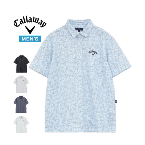 日本正品卡拉威短袖男衣服26年夏透气图案运动高尔夫polo衫男装4L
