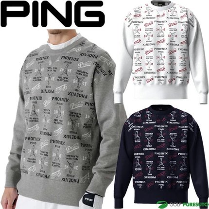 25年款日本Mr. Ping Golf 秋冬男高尔夫长袖针织衫毛衣套头衫正品