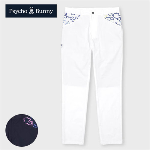 日本高尔夫球服装Psycho Bunny Golf骷髅兔男士休闲长裤正品代购