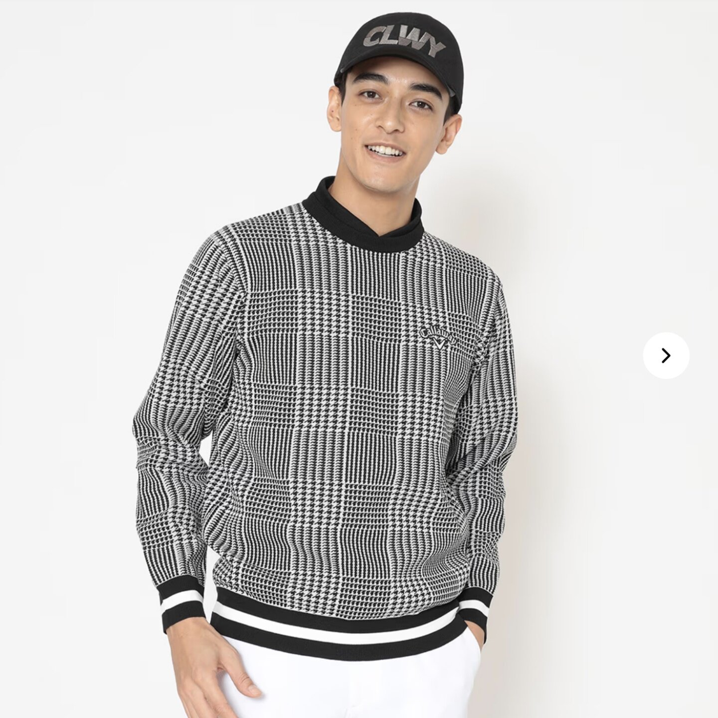 2025年新款Callaway卡拉威长袖高领毛衣针织衫高尔夫男装日本代购