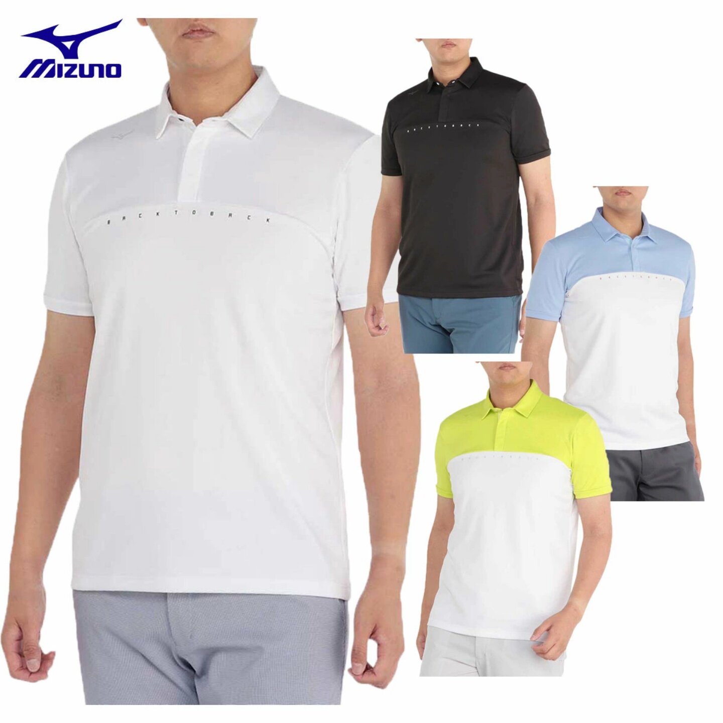25春夏日本Mizuno美津浓男高尔夫服装短袖T恤休闲POLO衫正品代购