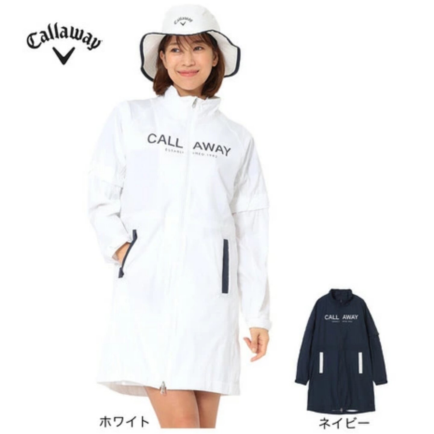 26年新款日本Callaway卡拉威golf高尔夫女士防水连体雨衣正品代购
