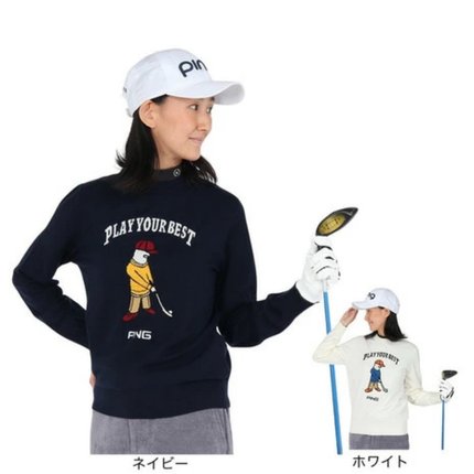 25年款日本Mr. Ping Golf 秋冬女士高尔夫长袖针织衫毛衣套头衫