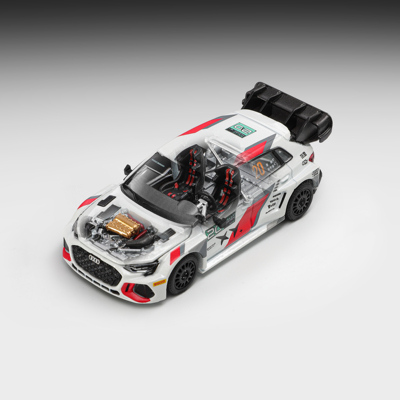 拓意1/64飞驰人生3奥迪A3赛车模