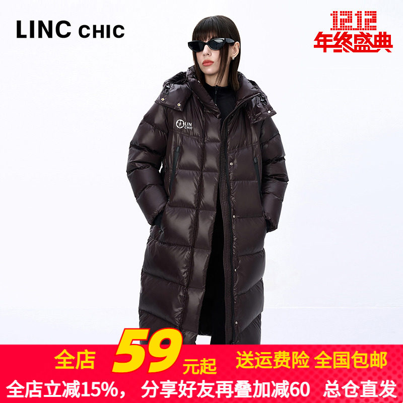 都市机能加厚长款羽绒服金羽杰