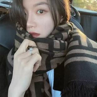 芬迪同款围巾！羊绒保暖颜值抗打抗寒