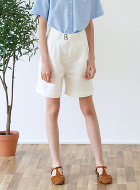 ECRU SOLI 素白已然 夏季 简约日系日杂感 少年感 白色中裤