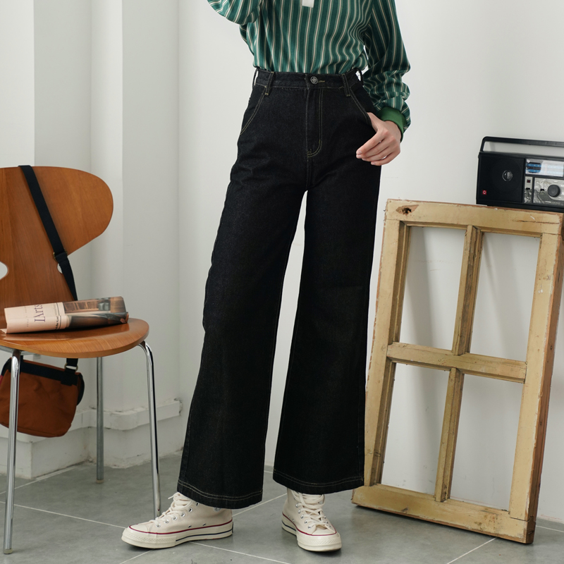 素白已然牛仔裤ecrusoli百搭原