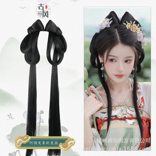 古装汉服造型假发新款一体式懒人发箍阿狸款带发束软发髻COS造型