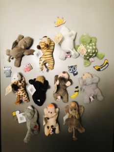 卡通毛绒玩具冰箱贴可爱动物冰箱磁贴创意时尚 家居摆件冰箱贴磁贴