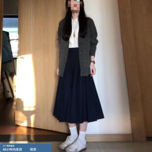 通勤韩系学院风穿搭一整套针织毛衣套装连衣裙子女早春季2026新款