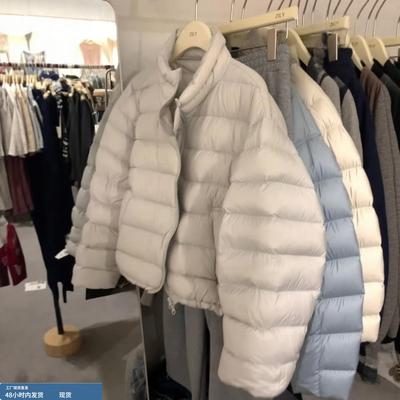 高充绒量高级感巨好看的白鸭绒排骨羽绒服女2025冬季新款保暖短款