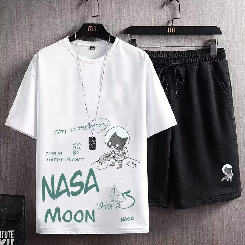 NASA联名宇航员夹克男春秋季2023新款风衣秋季中长款外套男潮流