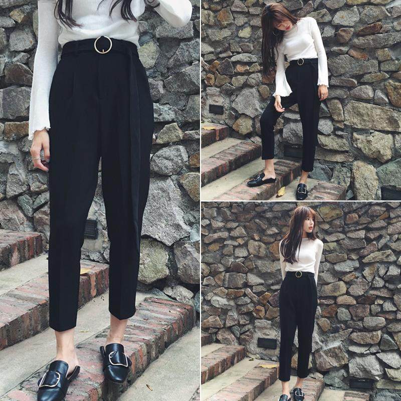 花苞裤女高腰小脚九分裤子女学生宽松版休闲裤显瘦西装哈伦裤潮在类目 女装/女士精品, 裤子, 休闲裤中 - 来自Buy2taobao.com提供专业的淘宝代购服务