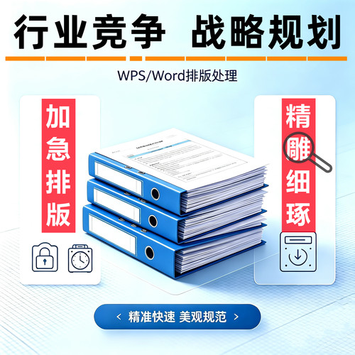 WPS/Word文档排版图文资料整理