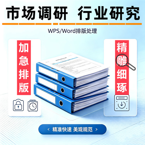 WPS/Word文档排版图文资料整理