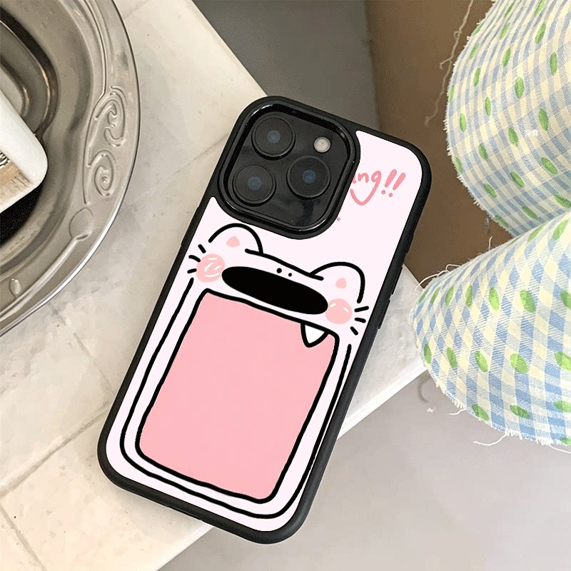 爆款紫葡萄动物适用苹果18promax手机壳iPhone17创意15新款14爆款13mini小众11黑色肤感玻璃8女12p防摔16硬壳