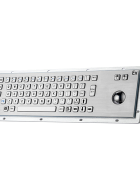 D-8602Ex金属不锈钢嵌入式防爆键盘鼠标 IIC T6石油化工医药防爆
